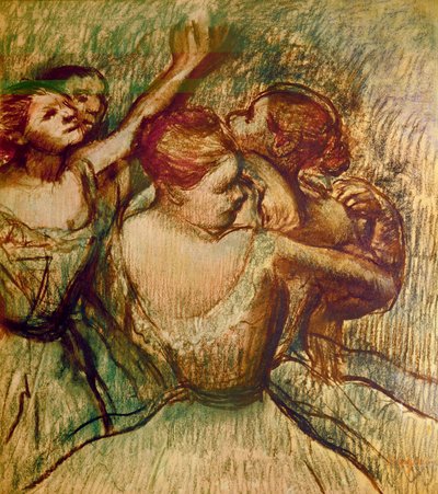 The Green Dancers by Edgar Degas